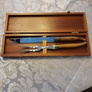 Jean Dubost Laguiole carving set